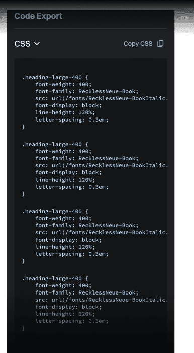 export type systems to code